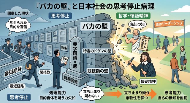 「思考停止」という病理:高学歴エリートが陥る「バカの壁」とは?